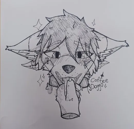 Grabbing the doggo's tongue [by me]