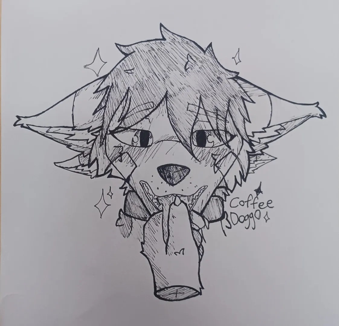 Grabbing the doggo's tongue [by me]