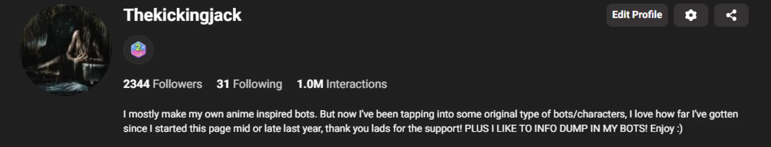 LET'S GO! 1 MILLION INTERACTIONS!