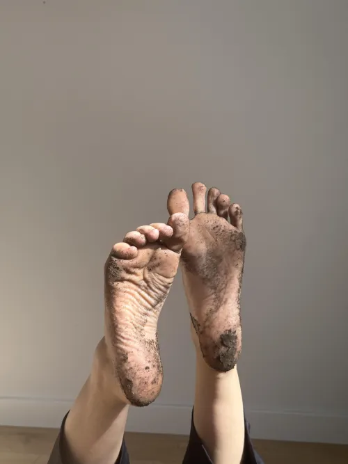 A bit of earth on my feet