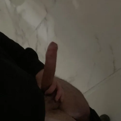 At work but I got my hard cock out