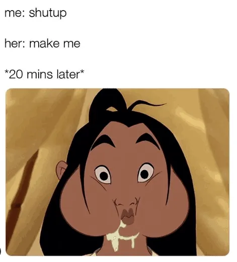 Can't talk with your mouth full