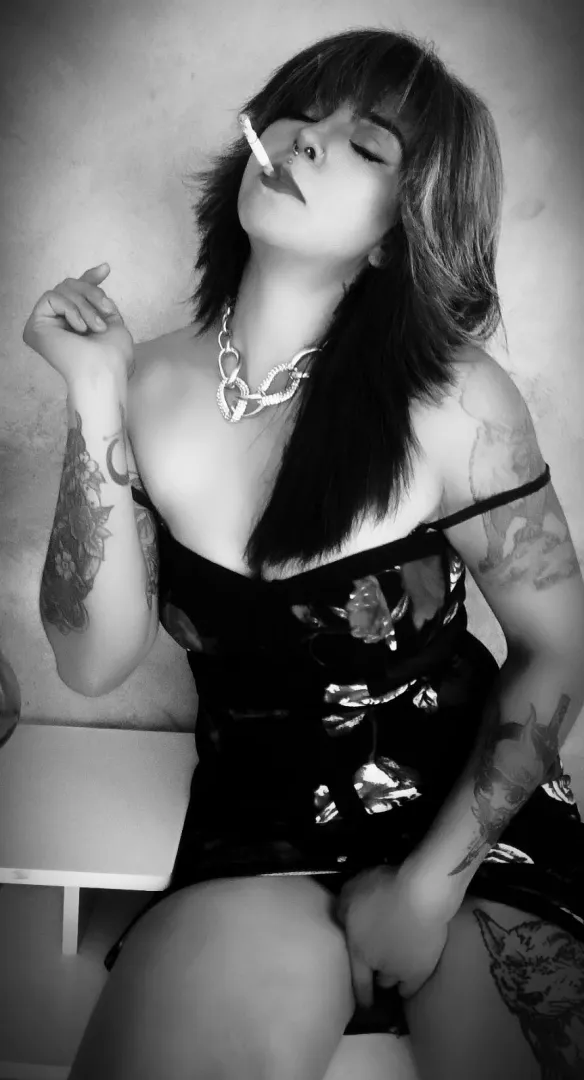 Come and check this out… something about a girl and a cigarette drives certain minds wild