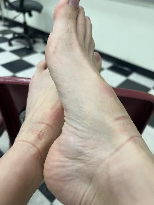 “Long day on my feet… my soles need some love ”