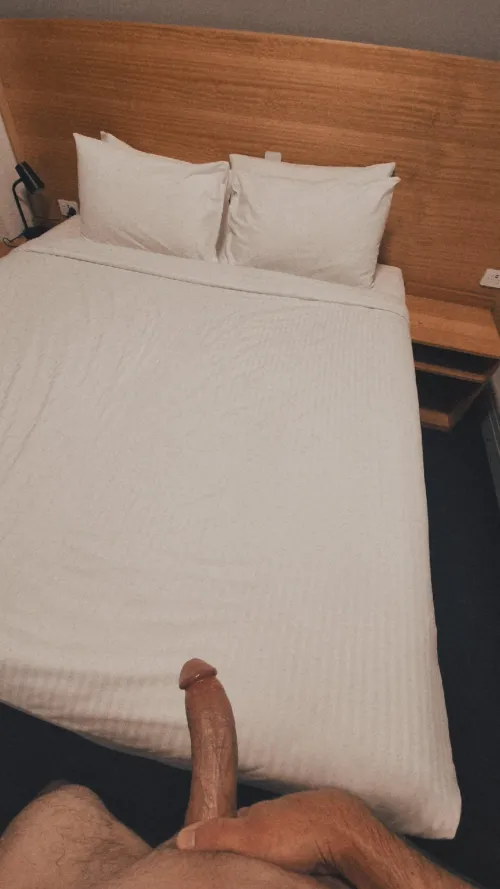 Need someone spread out on the bed 