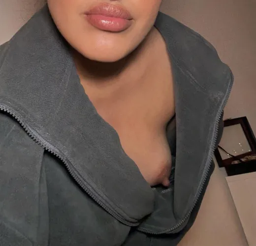 Not wearing anything under this today…