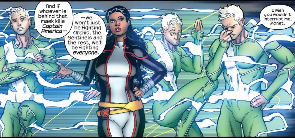 Pietro taking a quick peek (pun intended) [Uncanny Avengers (2023) #2]