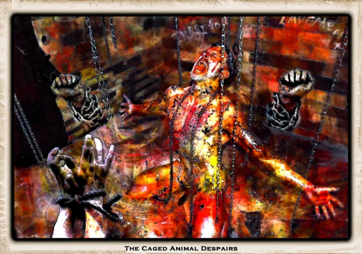 The Caged Animal Despairs