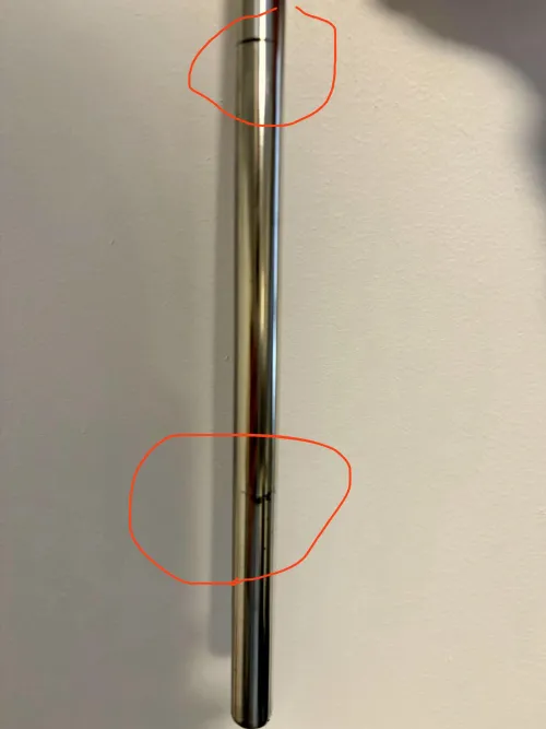 Wear marks on thrusting arm? Should I be concerned or do anything?