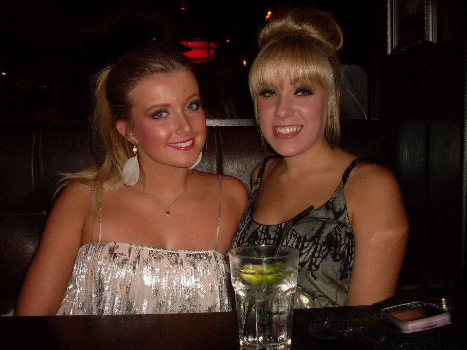 Becca and Ashley have me bricked up tonight