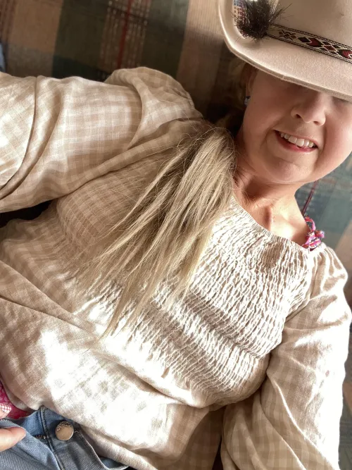 Blonde cowgirls work all day and play all night