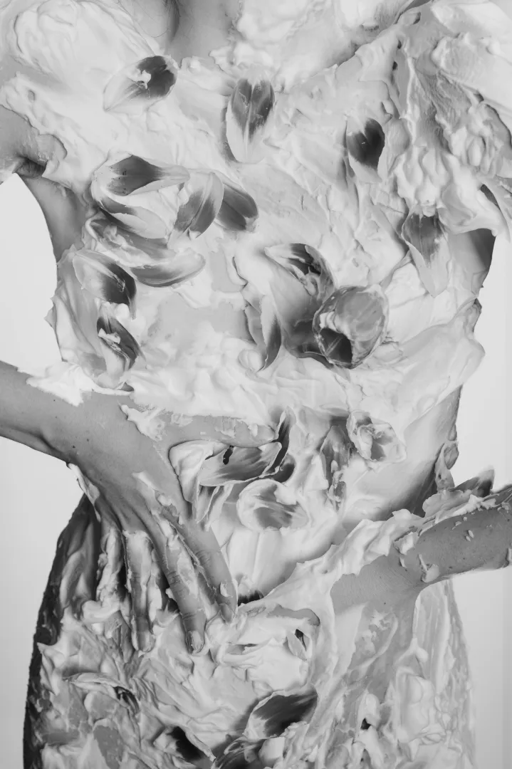 Buy me flowers and I’ll turn them into art self portrait