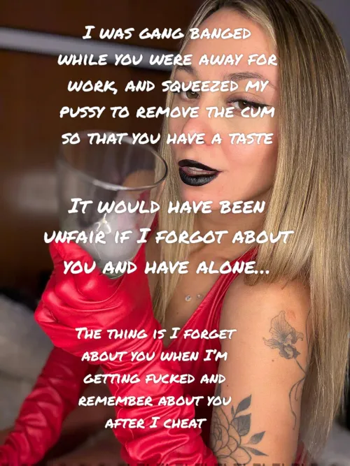 Can you actually let a dominant girl make you eat cum after she cheated on you?