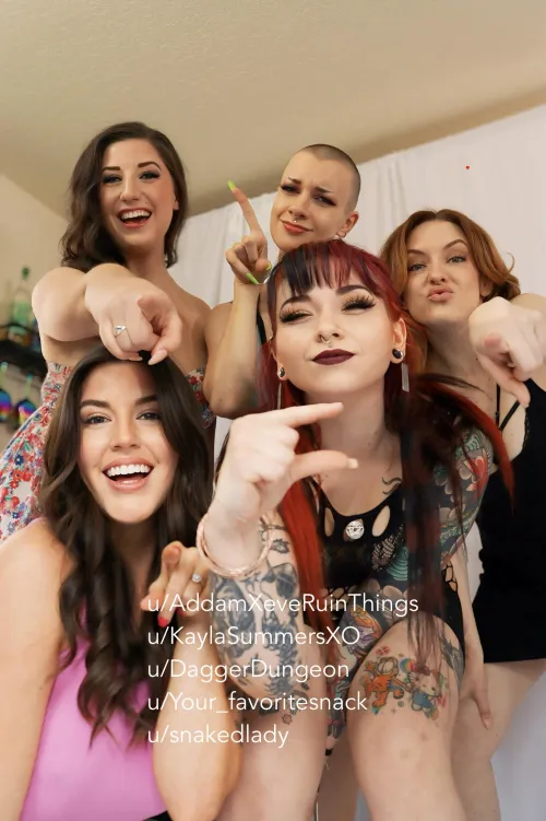 Five women, and you still insist “size doesn’t matter.” We admire your confidence.