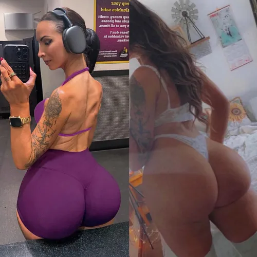 I can’t decide if I prefer my ass in or out of yoga pants