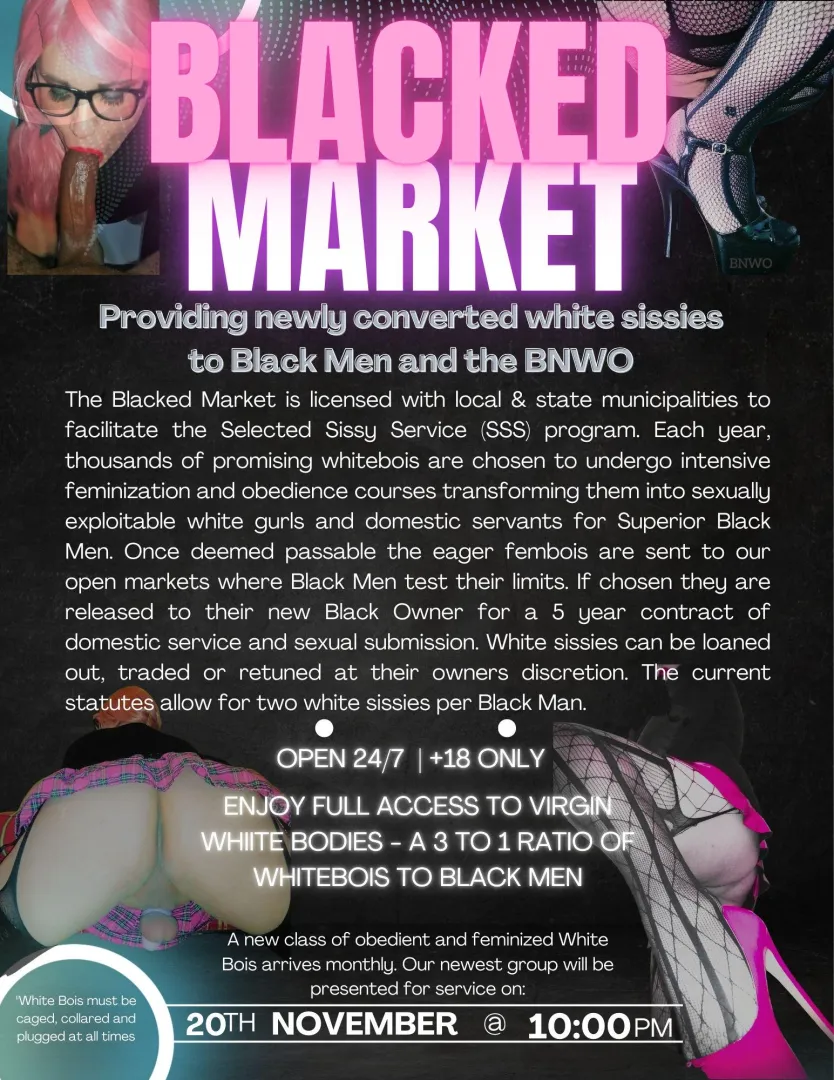 In one generation this could be a reality - if we let the natural flow of white sexuality take place it must lead to this.