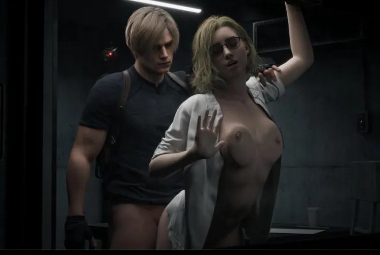 Leon pumping Grace for information. (Nightcry)