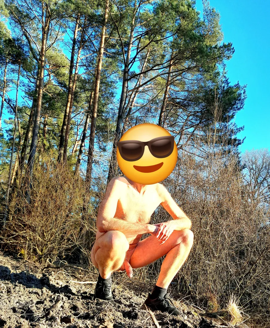 naked hiker