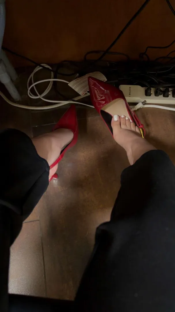 Office feet! The smell is intoxicating 