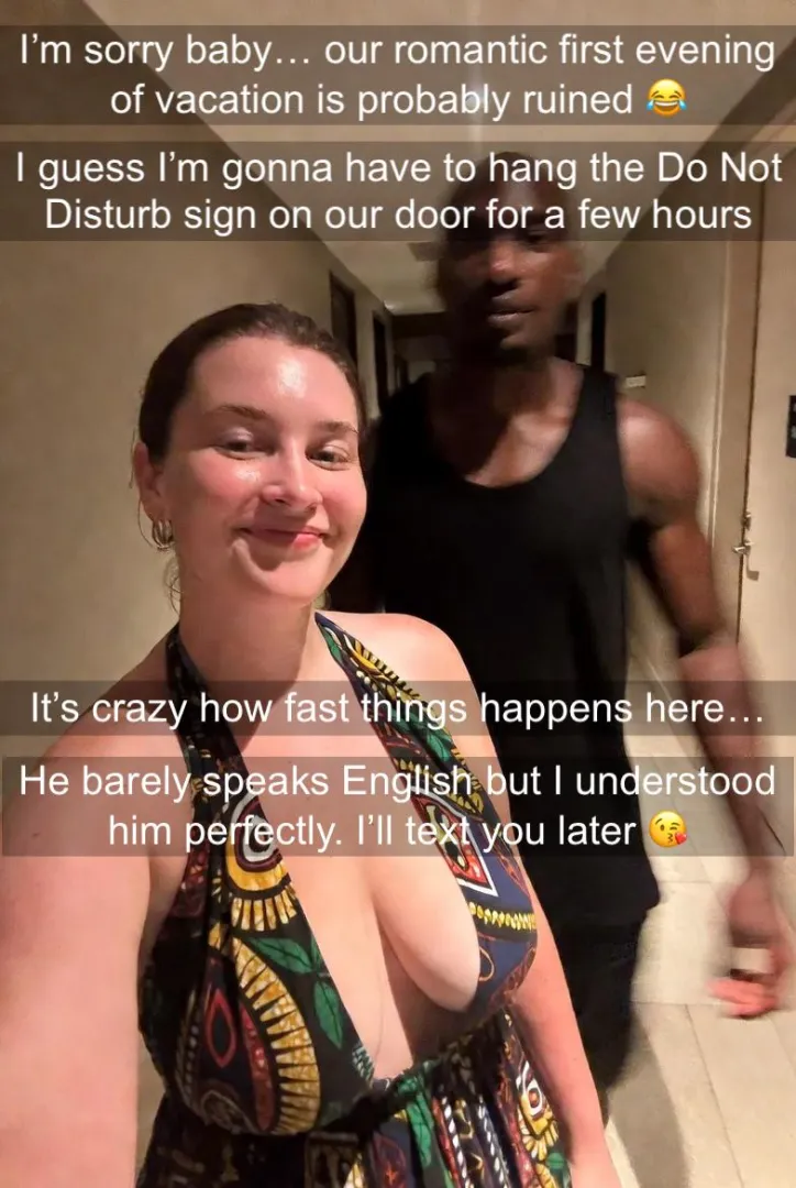 Our romantic first evening of vacation is probably ruined