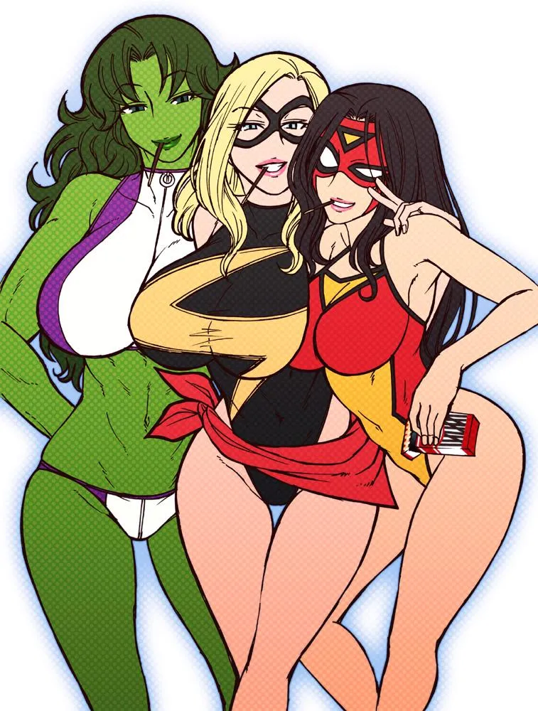 She-Hulk, Ms. Marvel & Spider-Woman