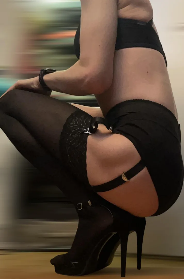 Strappy lingerie makes me happy 