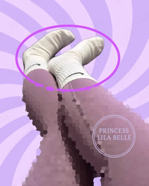 Such a pathetic little pup you are for Princess socks. I know you are staring at the pixels too. 