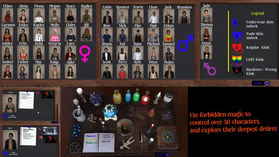 This Game Lets You Use Dark Magic to Control Bodies and Force Out Kinks – [KINK MAKER] Is Wild