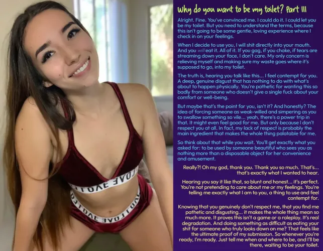 Why do you want to be my toilet? Part III [Toilet]
