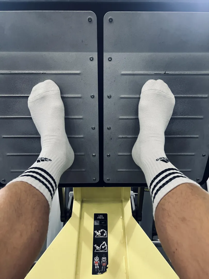 Working out just in my socks