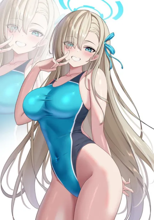 Asuna in competition swimsuit