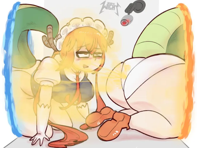 Enjoying her own gas (by @some_wight)