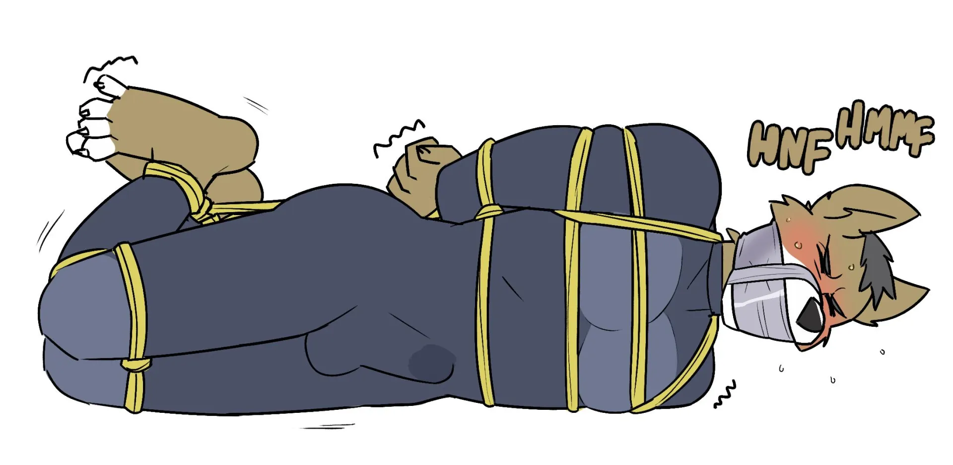 Furry spy bondage (credit:Autotape98)