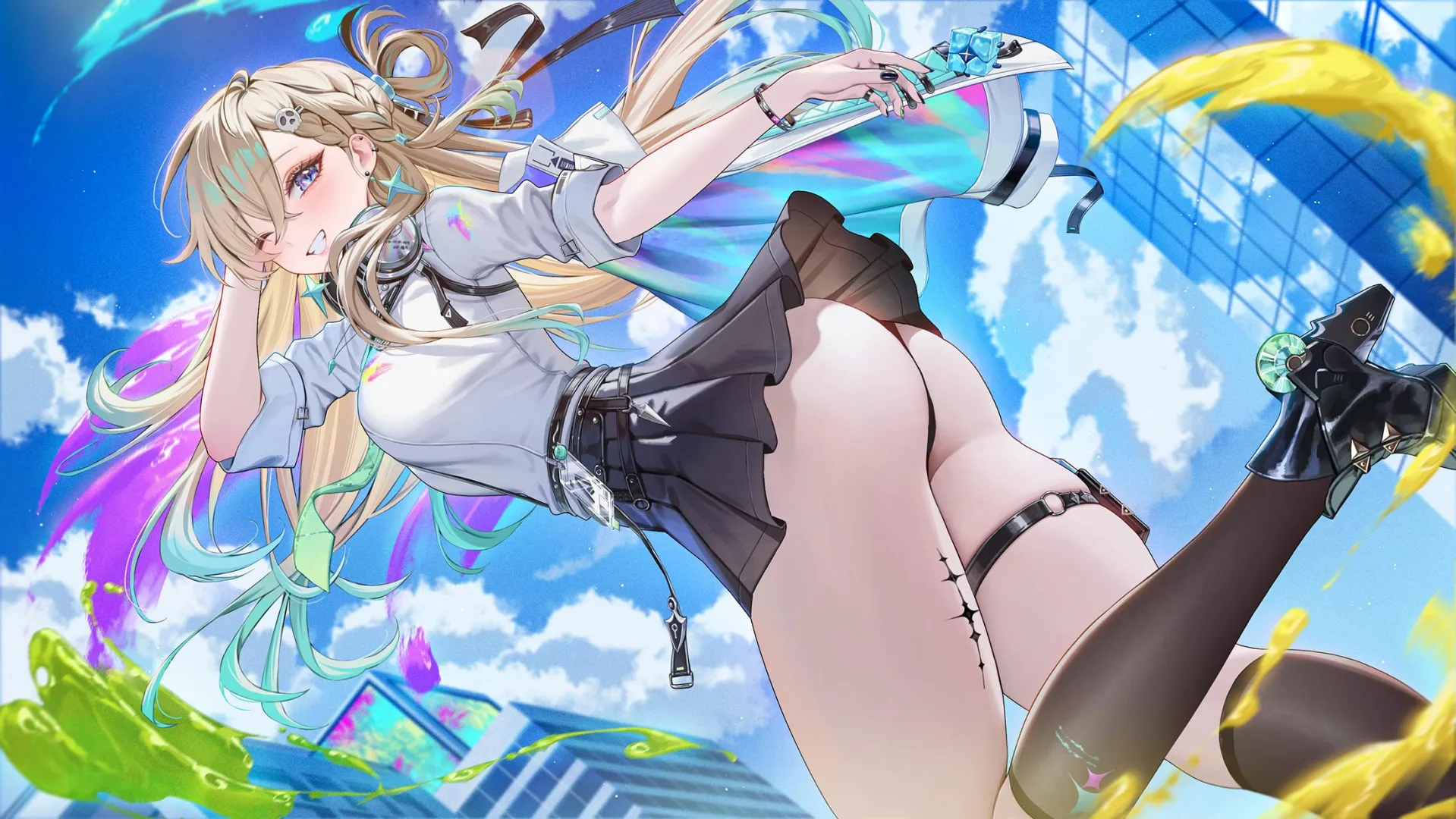 Lynae's skirt shows alot [Wuthering Waves]