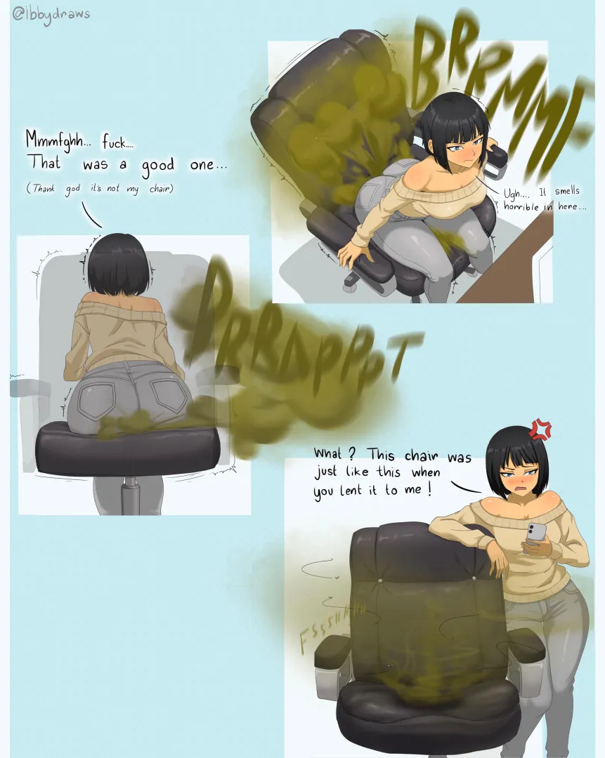 Never wanted to be a chair so bad (@ibbydraws)