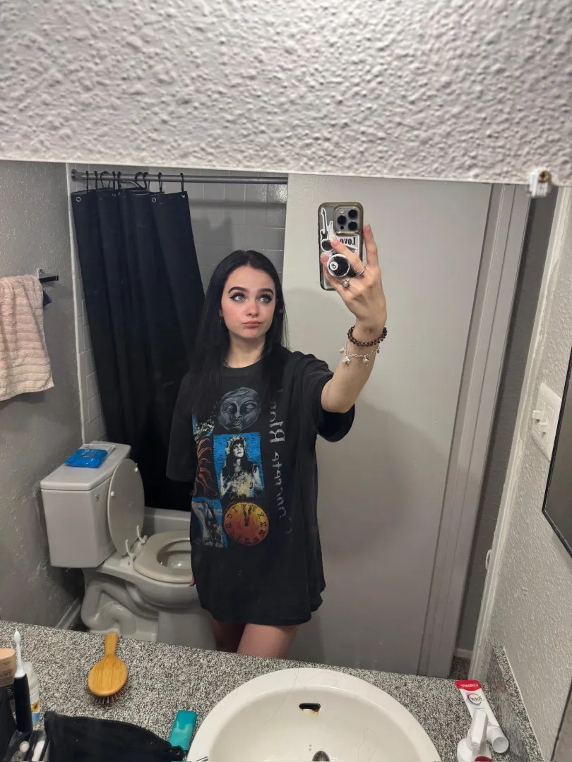 no pants just my metal shirt!