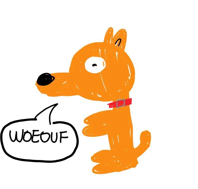 Puppy made this amazing self portrait in only 12 hours to show theyre cooler than the other dogs, adoption requests welcome