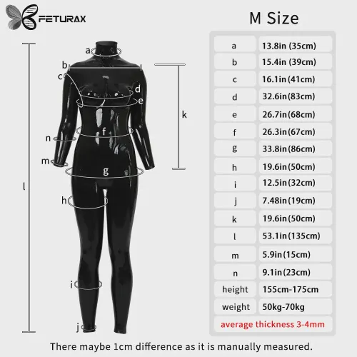 Question about the sizing on a silicone catsuit