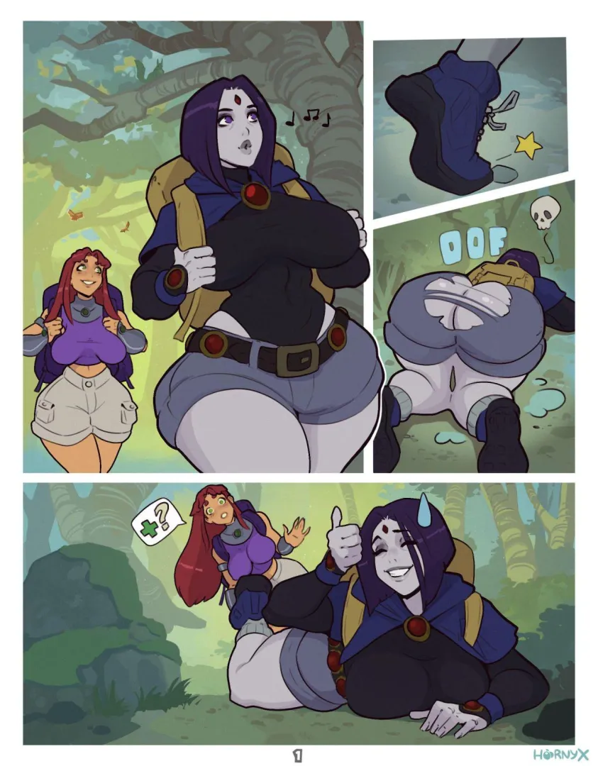 Raven and Starfire (HornyX) [Teen Titans]