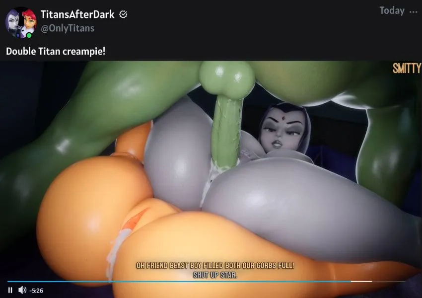 Raven e Estelar / Artista (smitty34)