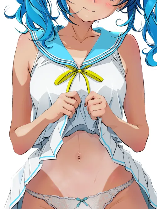 Showing Off Her Tummy [Original]