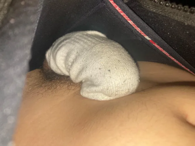 Sisters sock on my cock