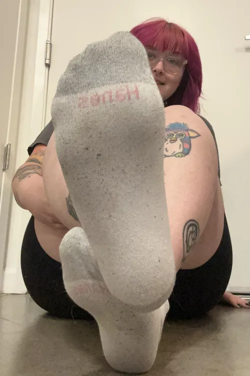 Smelly work socks ready for your enjoyment