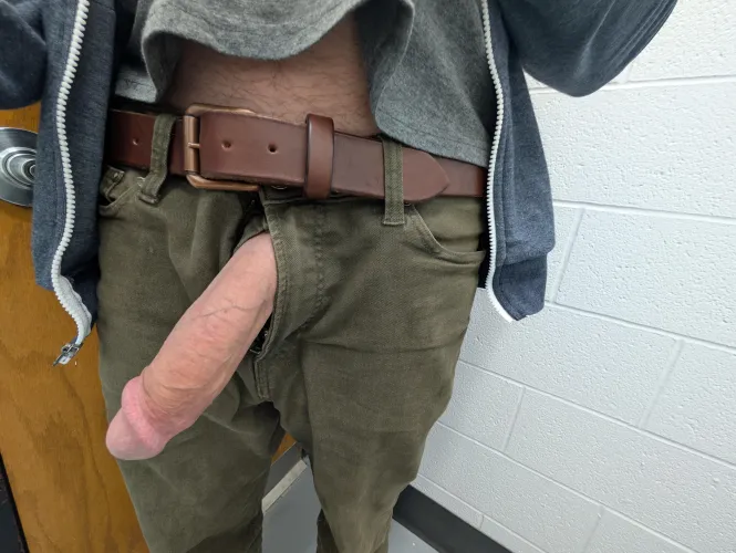 Sticking my bait out through my fly and seeing what bites