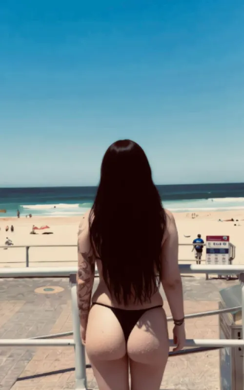 Wearing panties to the beach and not bathers