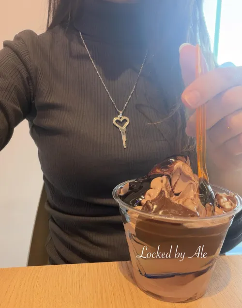 While I enjoy my ice cream, someone is thinking a little too much about this key 