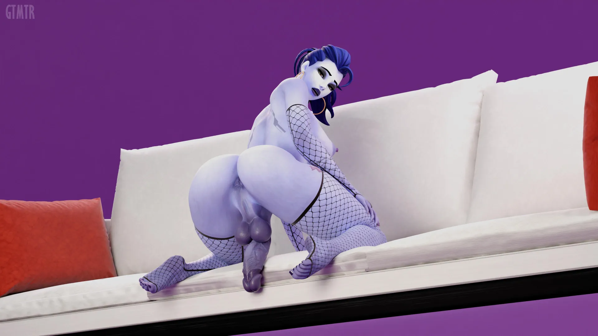 Widowmaker on the couch [Overwatch] (gtmtr)