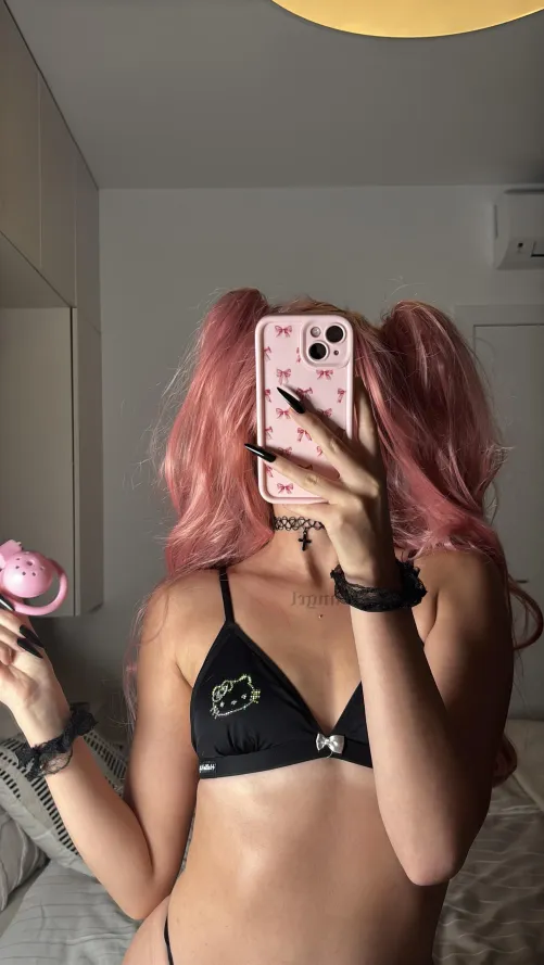 Would you wear this pink cage for 3 months straight for me? 