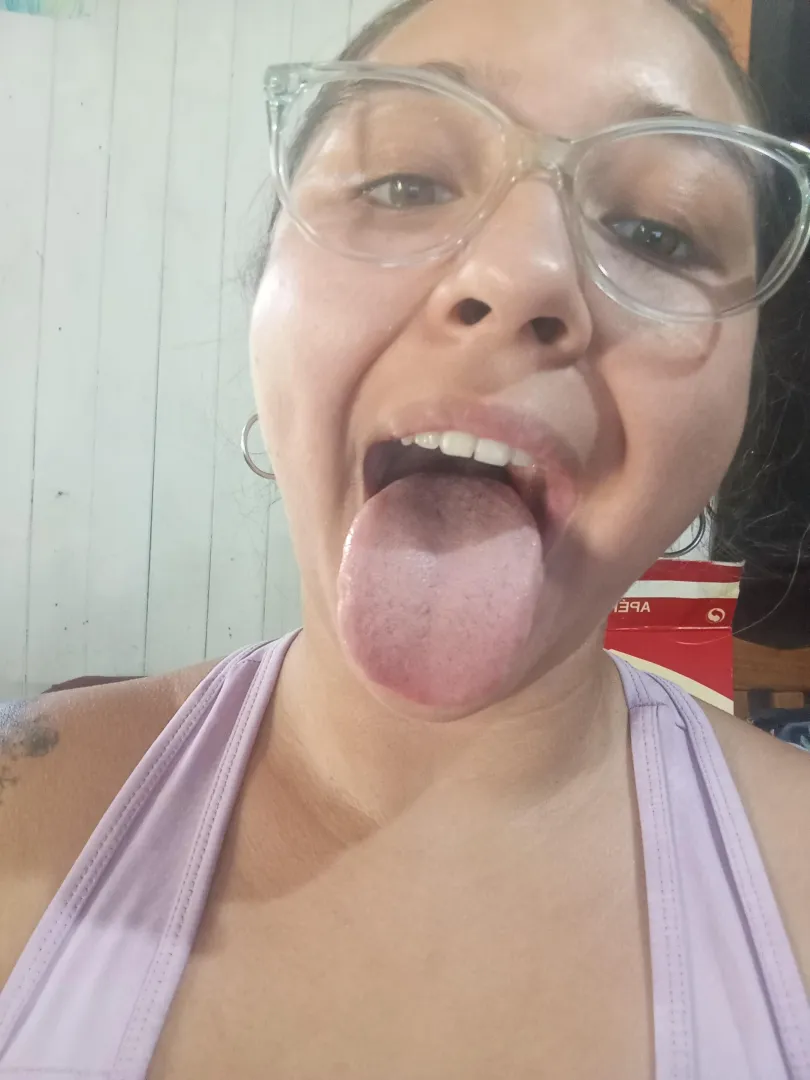 You're in my giant tongue, there, little one