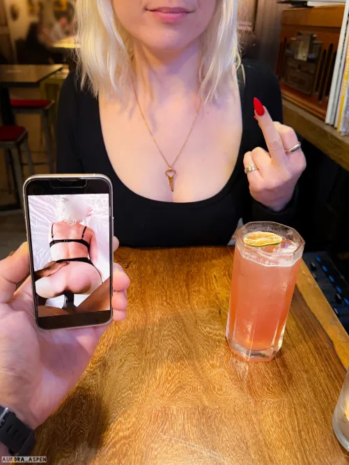 Date night as a pussyfree whiteboy....guess who's not getting any tonight?